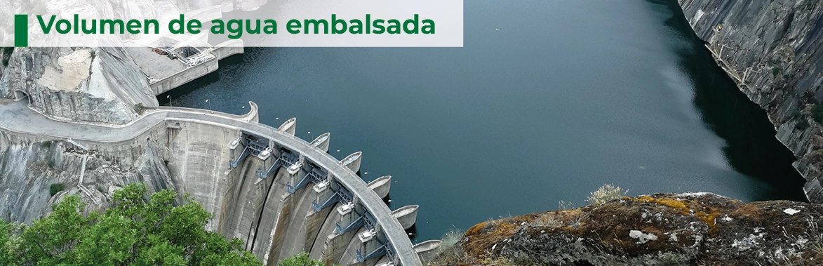 Volumen de agua embalsada